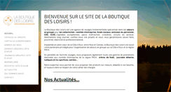 Desktop Screenshot of laboutiquedesloisirs.biz